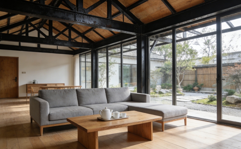 スチール構造のブティックホームステイ