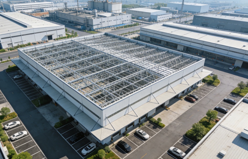 Entrepôt et installation de stockage en structure métallique