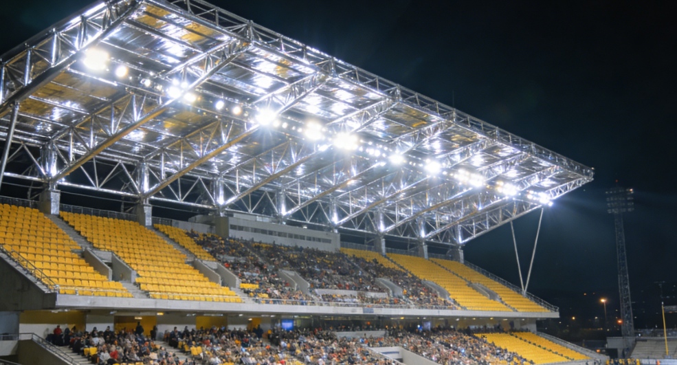 Tribune van staalconstructie